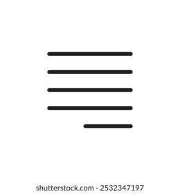 Align icon Vector set outline