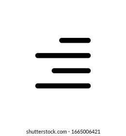 Align Icon Vector - Sign or Symbol
