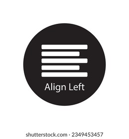 align icon vector template illustration logo design