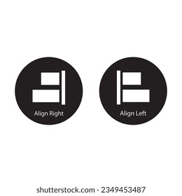 align icon vector template illustration logo design