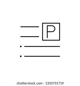align, inline, right, text icon. Element of text and sign for mobile concept and web apps icon. Thin line icon for website design and development on white background