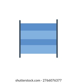 Align justify icon for even text distribution in application. Full justified paragraph symbol for word processor or document editor.