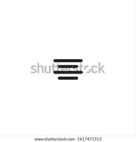 Align justify icon- Vector illustration