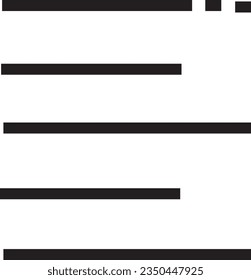 Align Left Editor Outline Icon