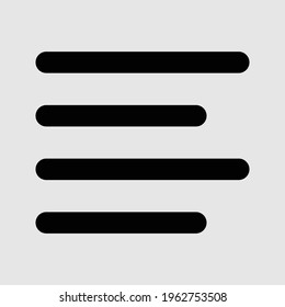 align left icon isolated vector illustration
