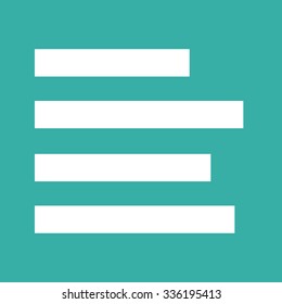 align left icon sign Illustration