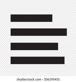 align left icon sign Illustration