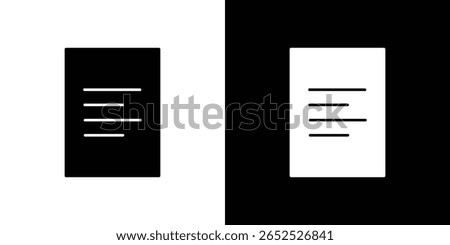 Align left icon symbol collection. Flat vector stock illustration.