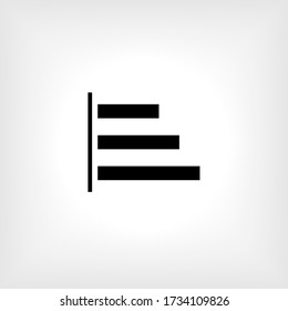 Align Left Icon - Vector Illustration for Design and Websites, Presentation or Application.
