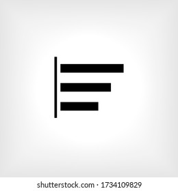 Align Left Icon - Vector Illustration for Design and Websites, Presentation or Application.