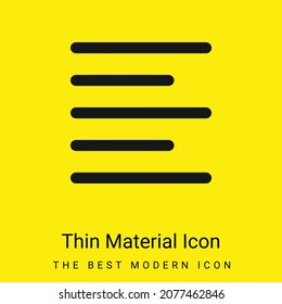Icono de material amarillo intenso a la izquierda