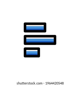 Align Left User Interface Outline Icon Logo Vector Illustration
