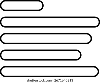 Ícone Alinhar linha para formatação de texto e layout de parágrafo Símbolo preto de vetor sólido mostrando o alinhamento à direita irregular ferramenta de tipografia botão do editor de escrita UI elemento de design UX documento e formato de conteúdo