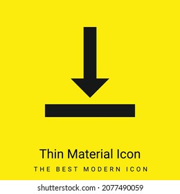 Align minimal bright yellow material icon