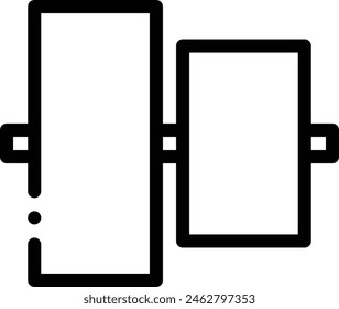 align objects icon. Thin Linear Style Design Isolated On White Background