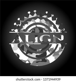 Align on grey camo texture