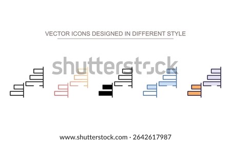 Align Right icon design with white background stock illustration