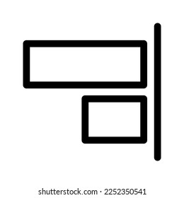 align right icon flat vecktor trendy popular