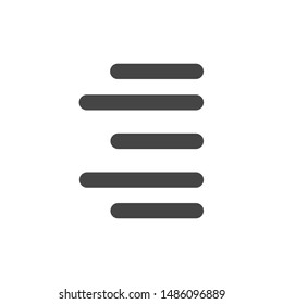Align Right Icon With Outline Style