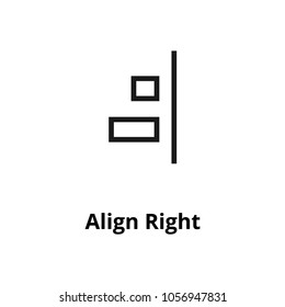 Align Right Line Icon