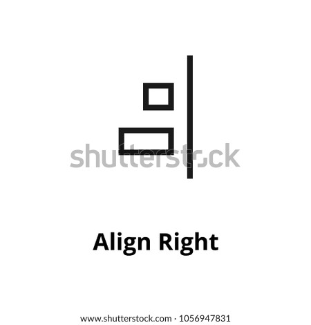 Align Right Line Icon