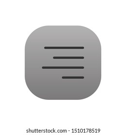 Align Right  - Line Vector Icon