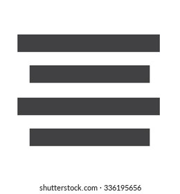 Align Text Centre icon sign Illustration
