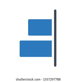 align vector glyph colour icon