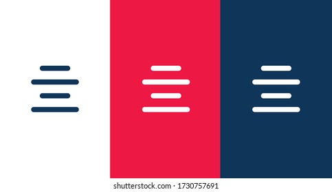 Align-center icon for web and mobile