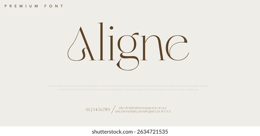Aligne Signature Font Calligraphy Logotype Script Font Type Font lettering handwritten