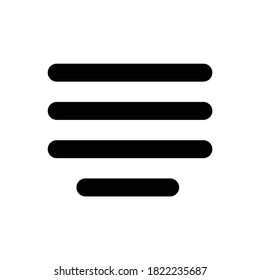 Aligned Center App Icon Design Vector