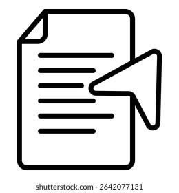 Aligned Compass Icon Line Style For Various Design Purposes