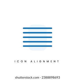 Alignement text UI Pixel Perfect Well-crafted Vector Thin Line And Solid Icon for Web Graphics and Apps