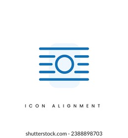 Alignement text UI Pixel Perfect Well-crafted Vector Thin Line And Solid Icon for Web Graphics and Apps