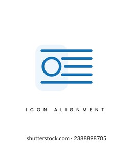 Alignement text UI Pixel Perfect Well-crafted Vector Thin Line And Solid Icon for Web Graphics and Apps