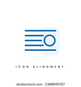 Alignement text UI Pixel Perfect Well-crafted Vector Thin Line And Solid Icon for Web Graphics and Apps