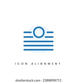 Alignement text UI Pixel Perfect Well-crafted Vector Thin Line And Solid Icon for Web Graphics and Apps