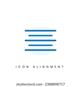 Alignement text UI Pixel Perfect Well-crafted Vector Thin Line And Solid Icon for Web Graphics and Apps