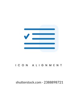 Alignement text UI Pixel Perfect Well-crafted Vector Thin Line And Solid Icon for Web Graphics and Apps