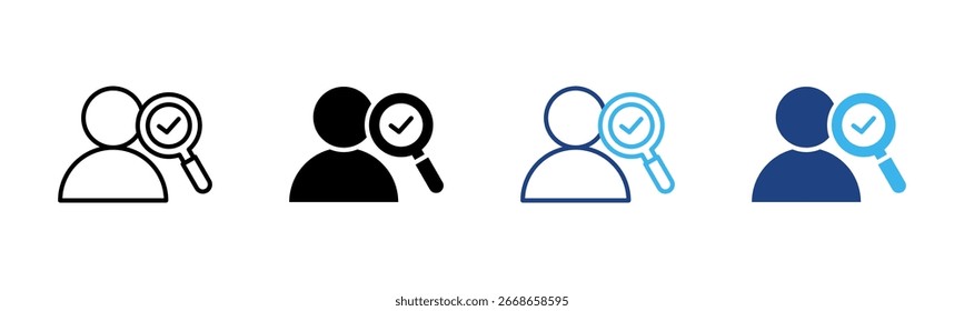 Ícone Verificação de alinhamento define coleção de vários estilos