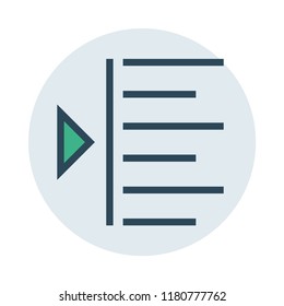 alignment color line icon