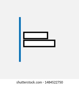 
Alignment Icon. Aligning Row such as left, Right, Center,Top and Bottom. Applied as Sign and Symbol for Design, Presentation, Website or Apps Elements.