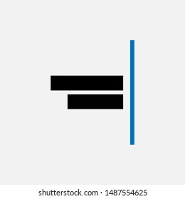 Alignment Icon. Aligning Row such as Left, Right, Center,Top and Bottom Sides. Applied as Sign and Symbol for Design, Presentation, Website or Apps Elements.