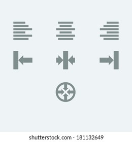 Alignment Icon Set
