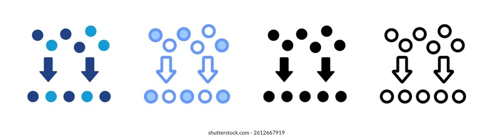Alignment icon set multiple style collection