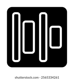 Alignment icon for text editing and formatting. Concept of design, layout, and presentation.