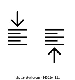 Alignment Icon Vector Design Symbol Illsutration Stock Vector (Royalty ...