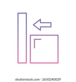 Alignment Icon vector stock illustration