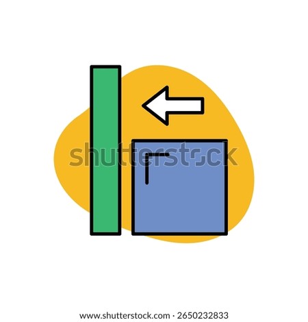 Alignment Icon vector stock illustration