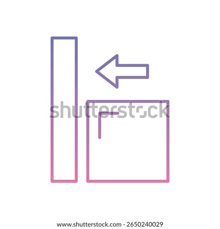 Alignment Icon vector stock illustration